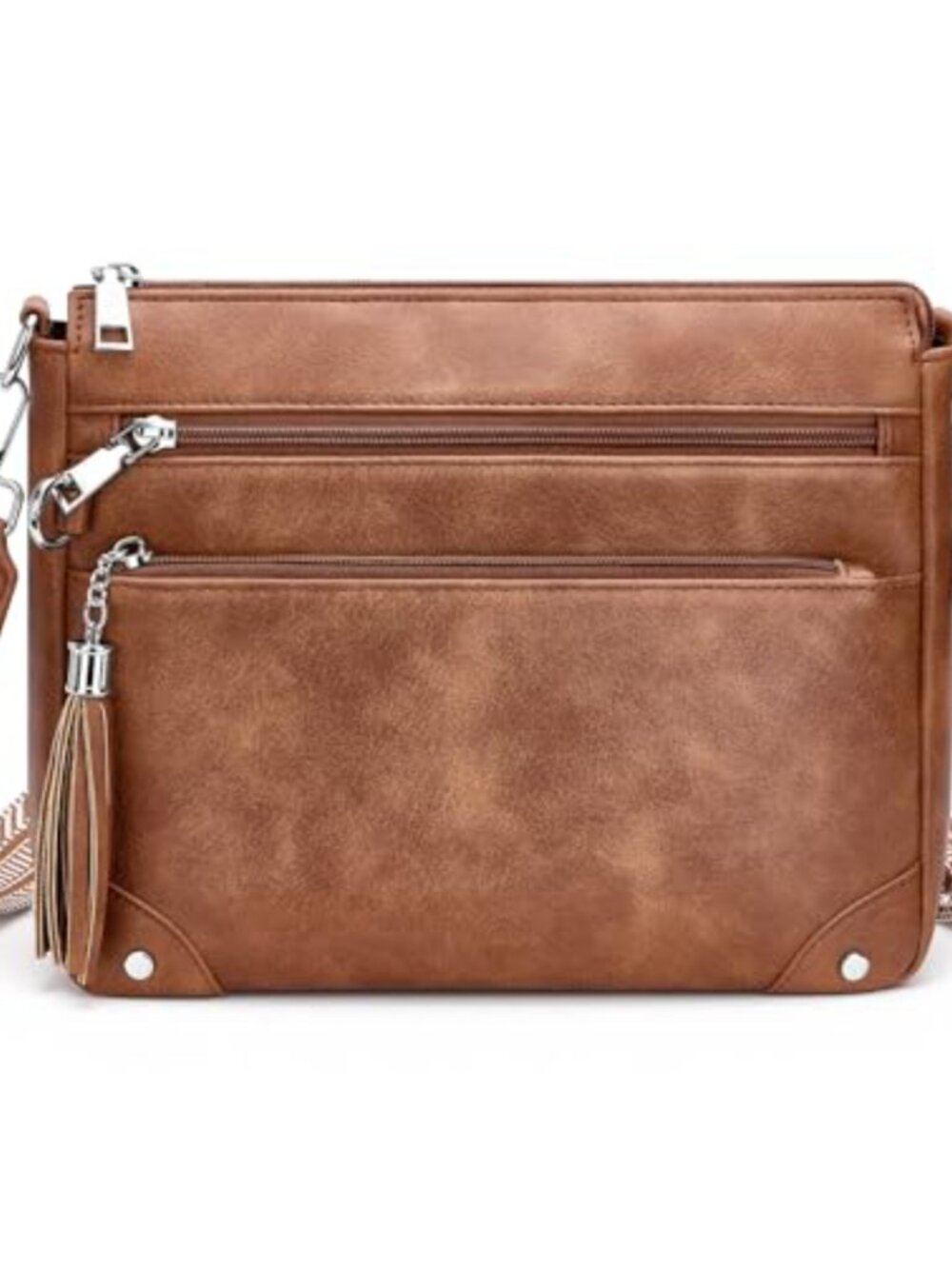 Anti Theft Crossbody Purse RFID Blocking Lockable Zipper Travel Bag